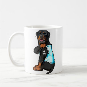 Rottweiler I Love Mum Tattoo Coffee Mug