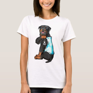 Rottweiler I Love Mum Tattoo T-Shirt