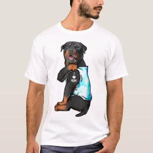 Rottweiler I Love Mum Tattoo T-Shirt