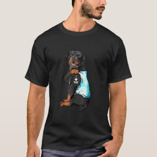 Rottweiler I Love Mum Tattoo T-Shirt