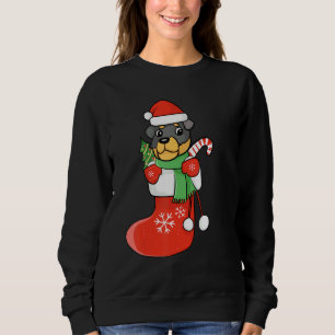 Rottweiler In Socks Christmas Dog Xmas Sweatshirt