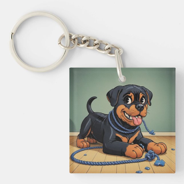 Rottweiler Key Ring (Front)