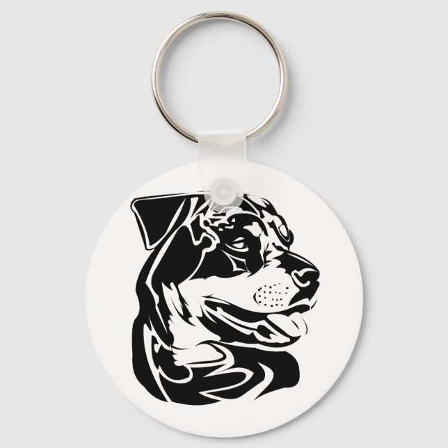 rottweiler key ring (Front)
