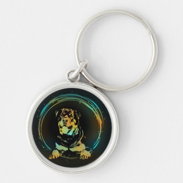 Rottweiler Key Ring (Front)