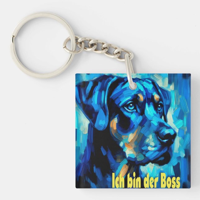 Rottweiler Key Ring (Front)