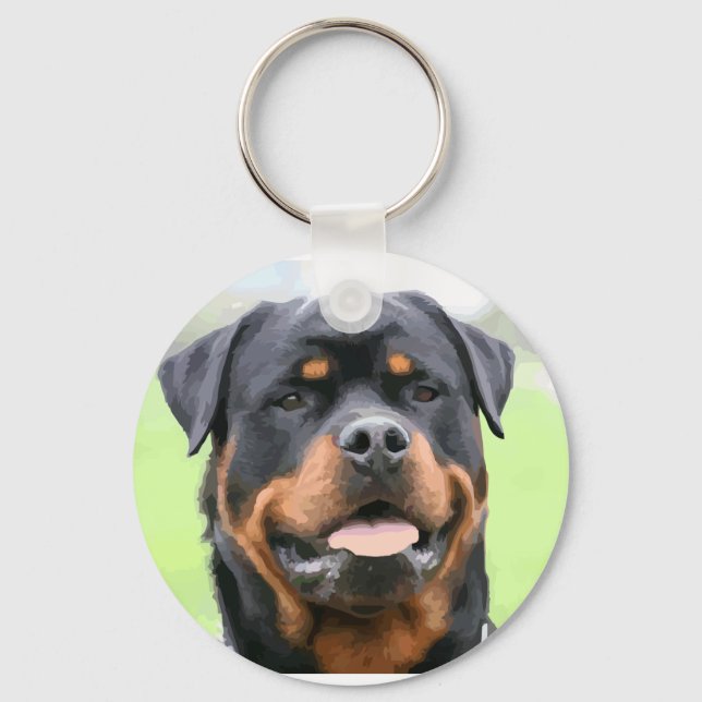 rottweiler key ring (Front)