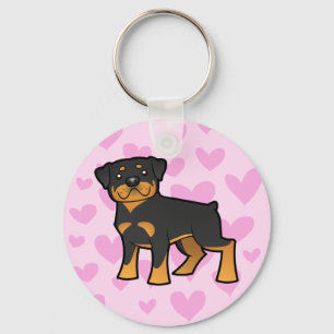 Rottweiler Love Key Ring
