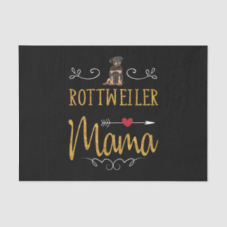 Rottweiler love mama tissue paper