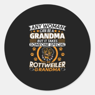 rottweiler lover grandma best gift idea rottweiler classic round sticker