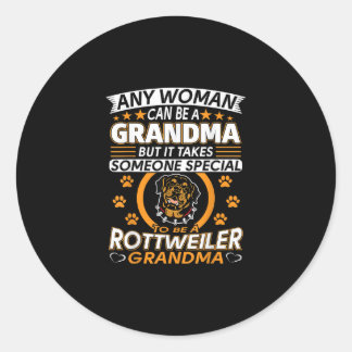 rottweiler lover grandma best gift idea rottweiler classic round sticker