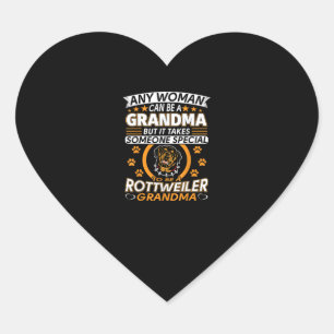 rottweiler lover grandma best gift idea rottweiler heart sticker