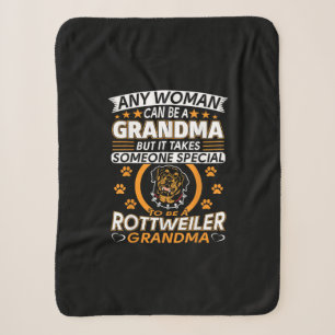 rottweiler lover grandma best gift idea rottweiler sherpa blanket