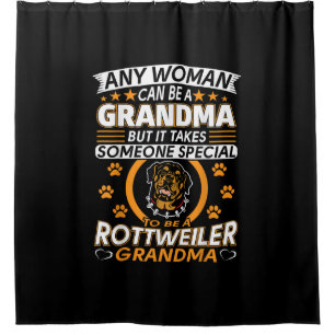 rottweiler lover grandma best gift idea rottweiler shower curtain