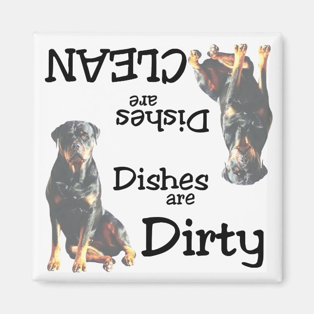 Rottweiler Lovers Dishwasher Magnet (Front)