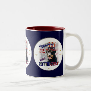 Rottweiler Lovers Gifts Two-Tone Coffee Mug
