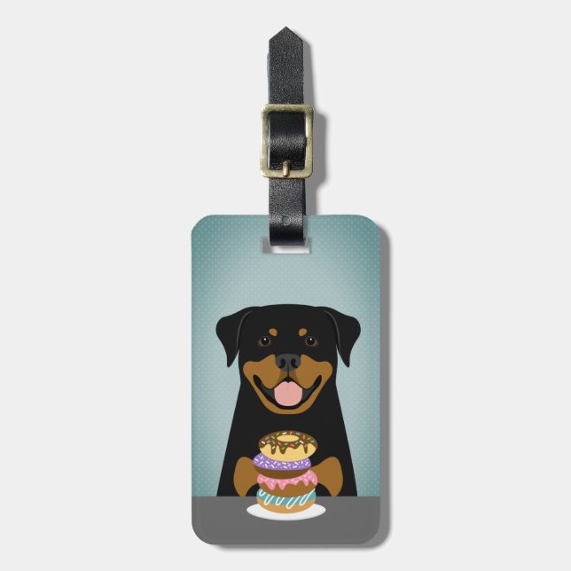 Rottweiler Luggage Tags (Front Vertical)