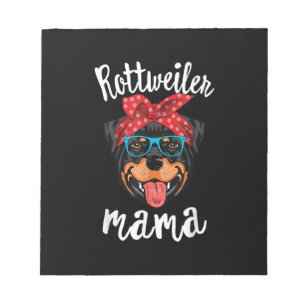 rottweiler mama puppy mum dog mama lover gift notepad