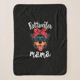 rottweiler mama puppy mum dog mama lover gift sherpa blanket