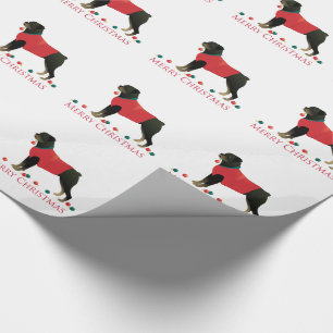 Rottweiler Merry Christmas Design Wrapping Paper