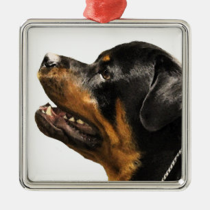 Rottweiler Metal Ornament