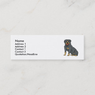 Rottweiler Mini Business Card