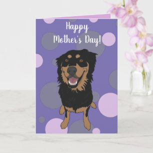 Rottweiler Mix Mother’s Day Card