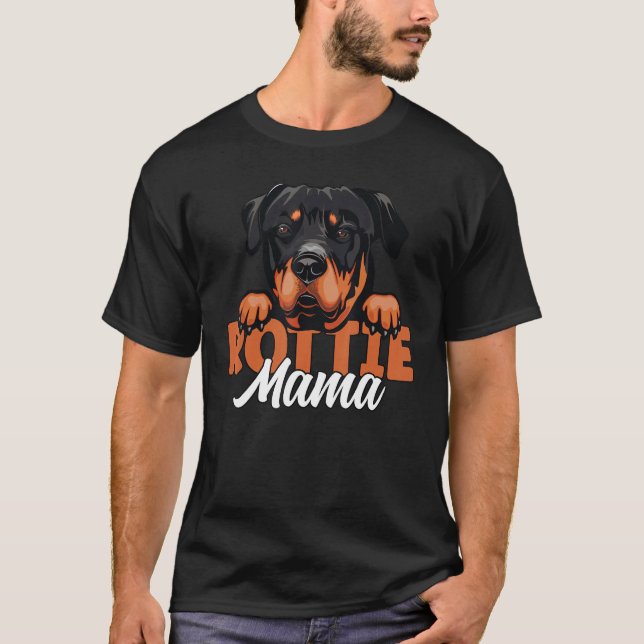 Rottweiler Mom Dog Lover Dog Mother Dog Mom Rottie T-Shirt (Front)