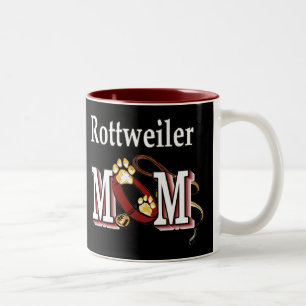 Rottweiler MOM Gifts Two-Tone Coffee Mug