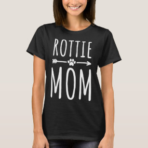 Rottweiler Mom Rottie Mom Women Girls Dog Owner Gi T-Shirt