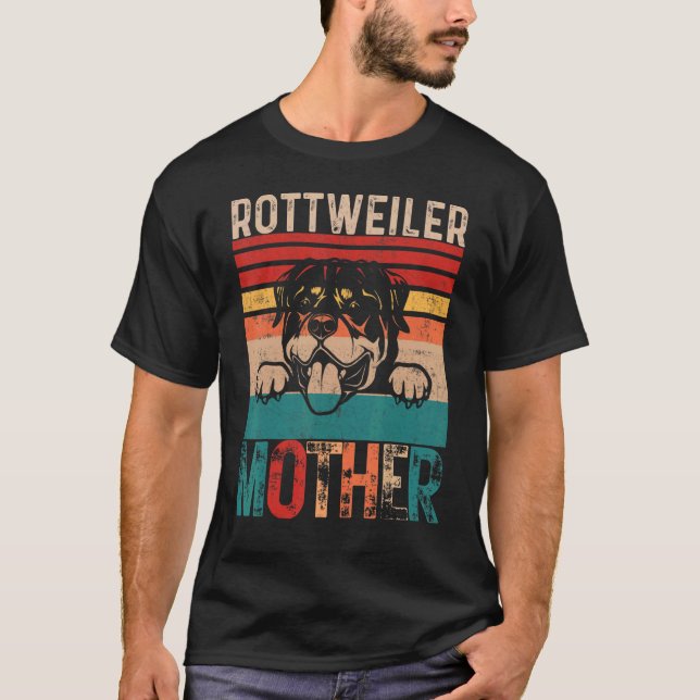 Rottweiler Mother Dog Owner Mum Rottweilers Dogs W T-Shirt (Front)