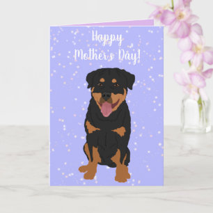 Rottweiler Mother’s Day Card