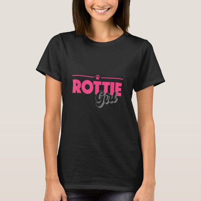 Rottweiler Mum Rottie Girl T-Shirt (Front)