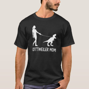 Rottweiler Mum Rottie Mama Dog Rott Dinosaur Women T-Shirt