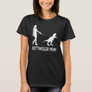 Rottweiler Mum Rottie Mama Dog Rott Dinosaur Women T-Shirt