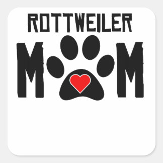 Rottweiler Mum Square Sticker