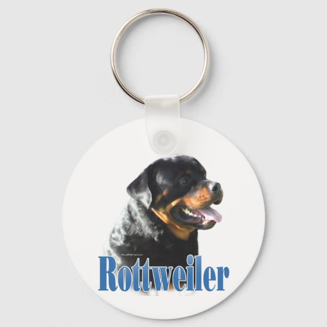 Rottweiler Name Key Ring (Front)