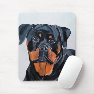 Rottweiler Painting by Alfred Fox Mouse Pad
