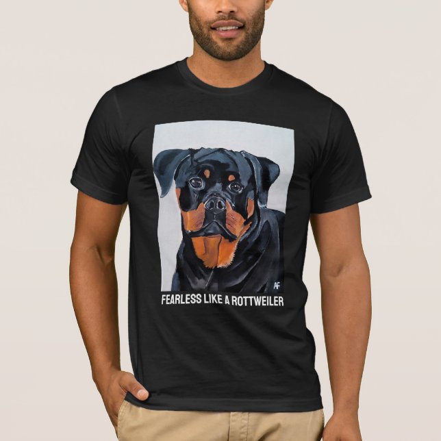 Rottweiler Painting by Alfred Fox T-Shirt (Front)