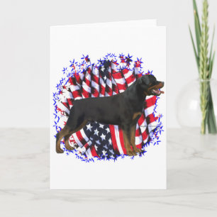 Rottweiler Patriot Card
