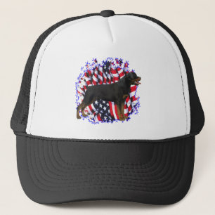 Rottweiler Patriot Trucker Hat