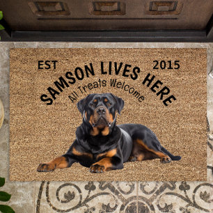Rottweiler Personalised Dog Lover Doormat