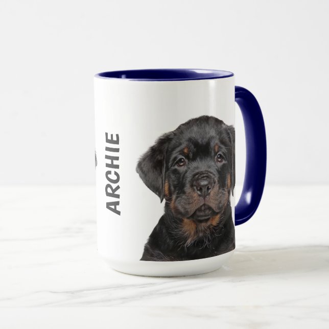 Rottweiler Personalised  Mug (Front Right)