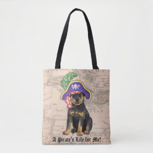 Rottweiler Pirate Tote Bag