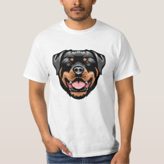 Rottweiler Portrait Drawing T-Shirt