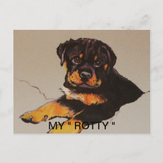 ROTTWEILER POSTCAR POSTCARD