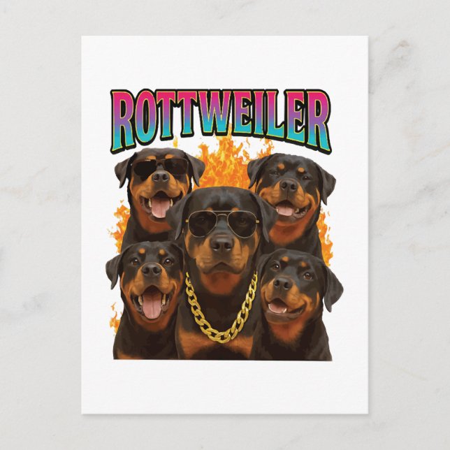 Rottweiler  postcard (Front)