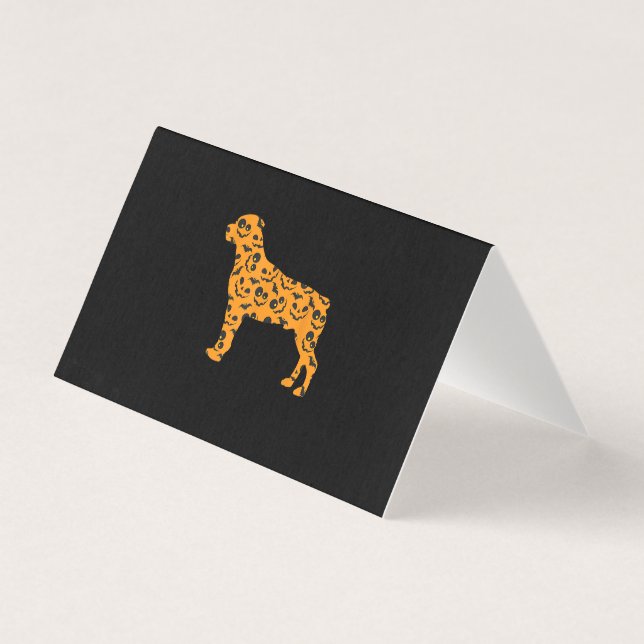 rottweiler pumpkin bat shape funny scary halloween (Front)