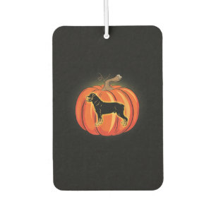 rottweiler pumpkin halloween costume dog lover car air freshener