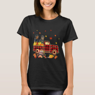 Rottweiler Pumpkin Truck Fall Leaf Thanksgiving T-Shirt