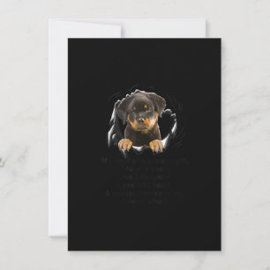 Rottweiler Puppy If I Could Give You Any Funny Gif Thank You Card